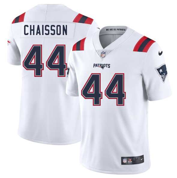 Men & Women & Youth New England Patriots #44 KLavon Chaisson White 2025 Vapor Limited Stitched Jersey